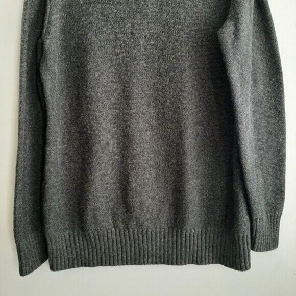 MERRELL Sweater Grey Cotton & Lambswool Sz XL - Picture 8 of 12